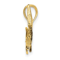 Load image into Gallery viewer, 14K 2-D Textured Marlin Fish Charm
