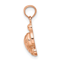 Load image into Gallery viewer, 14K Rose Gold Textured Mini Sea Turtle Charm
