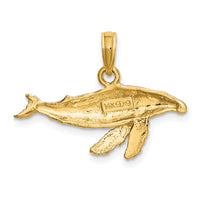 Load image into Gallery viewer, 14K 2-D Whale Charm
