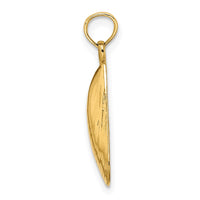 Load image into Gallery viewer, 14K Polished Mussel Shell Charm
