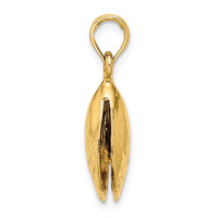 Load image into Gallery viewer, 14K 3-D Polished Mussel Shell Charm
