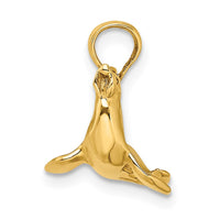 Load image into Gallery viewer, 14K 3-D Polished Seal Charm
