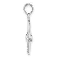 Load image into Gallery viewer, 14K White Gold 3-D Polished Three Blade Propeller Charm
