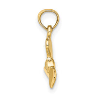 Load image into Gallery viewer, 14K 3-D Polished Mini Three Blade Propeller Charm
