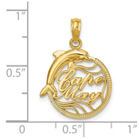 Load image into Gallery viewer, 14K CAPE MAY w/ Dolphin Charm
