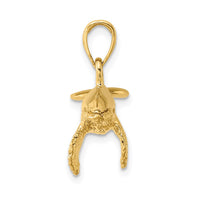 Load image into Gallery viewer, 14K 3-D w/ Textured Underside Humpback Whale Charm
