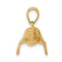 Load image into Gallery viewer, 14K 3-D Textured Underside Humpback Whale Charm
