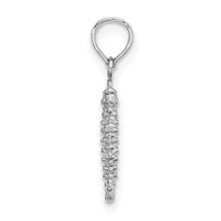 Load image into Gallery viewer, 14K White Gold 3-D Mini Seahorse Charm
