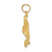 Load image into Gallery viewer, 14K Textured Spotted Eagle Ray Charm
