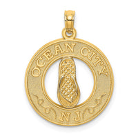 Load image into Gallery viewer, 14K OCEAN CITY, NJ w/ Flip Flops Charm
