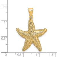 Load image into Gallery viewer, 14K Texutred Starfish Charm
