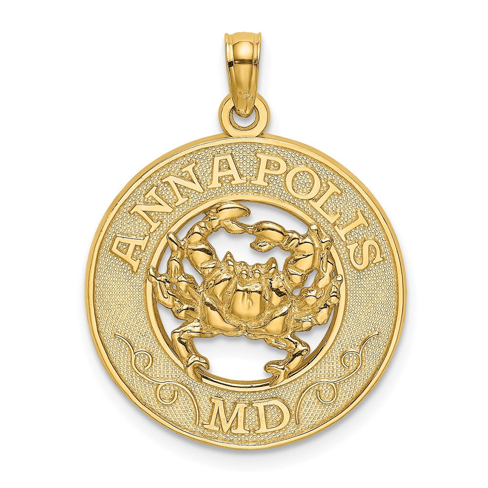 14K ANNAPOLIS MD Crab Charm