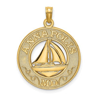 Load image into Gallery viewer, 14K ANNAPOLIS MD Sailboat Charm
