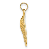 Load image into Gallery viewer, 14K Textured and Polished Oyster Shell Charm
