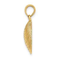Load image into Gallery viewer, 14K Textured Clam Shell Charm
