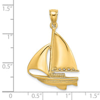 Load image into Gallery viewer, 14K Polished Sailboat Charm
