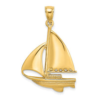 Load image into Gallery viewer, 14K Polished Sailboat Charm
