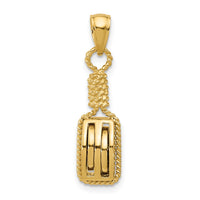 Load image into Gallery viewer, 14K 3D Block Mariners Pulley Charm
