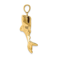 Load image into Gallery viewer, 14K 3-D Polished Shark Charm
