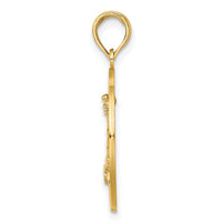 Load image into Gallery viewer, 14K SAINT AUGUSTINE w/Lighthouse Circle Charm
