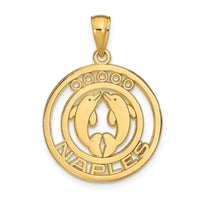 Load image into Gallery viewer, 14k NAPLES Dolphins Pendant
