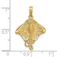 Load image into Gallery viewer, 14K Stingray Charm

