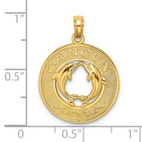 Load image into Gallery viewer, 14K CANCUN w/Dolphin Circle Charm
