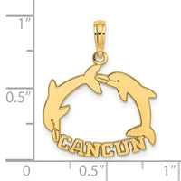 Load image into Gallery viewer, 14K CANCUN w/ Double Jumping Dolphin Charm
