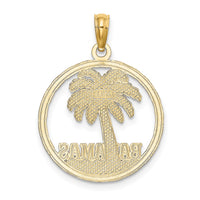 Load image into Gallery viewer, 14K BAHAMAS Palm Tree Round Charm
