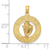 Load image into Gallery viewer, 14K BONAIRE Circle w/ Conch Shell Charm
