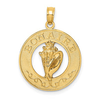 Load image into Gallery viewer, 14K BONAIRE Circle w/ Conch Shell Charm
