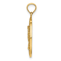 Load image into Gallery viewer, 14K TURKS AND CAICOS Circle w/ Crab Charm
