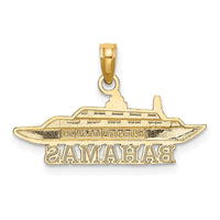Load image into Gallery viewer, 14K BAHAMAS Cruise Ship Charm
