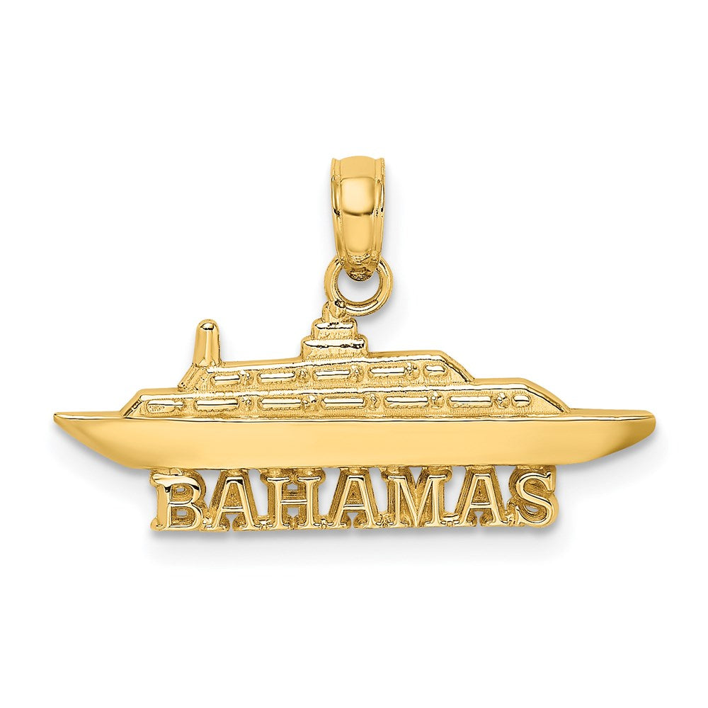14K BAHAMAS Cruise Ship Charm