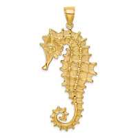 Load image into Gallery viewer, 14K Textured 3-D Seahorse Charm
