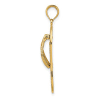 Load image into Gallery viewer, 14K Palm Tree Flip and Flop Charm
