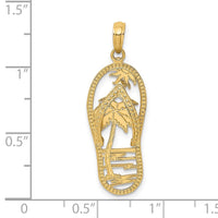 Load image into Gallery viewer, 14K Palm Tree Flip and Flop Charm
