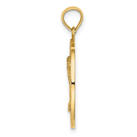 Load image into Gallery viewer, 14K TURKS AND CAICOS w/ Palm Tree Circle Charm
