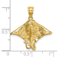 Load image into Gallery viewer, 14K Spotted Eagle Ray with Holes Charm
