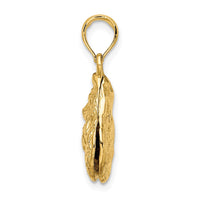 Load image into Gallery viewer, 14K 3-D Textured Oyster Shell Charm
