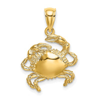 Load image into Gallery viewer, 14K Crab Charm
