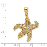 Load image into Gallery viewer, 14K Starfish Pierced Charm
