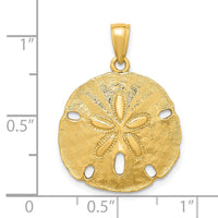 Load image into Gallery viewer, 14K Polished Sand Dollar Charm

