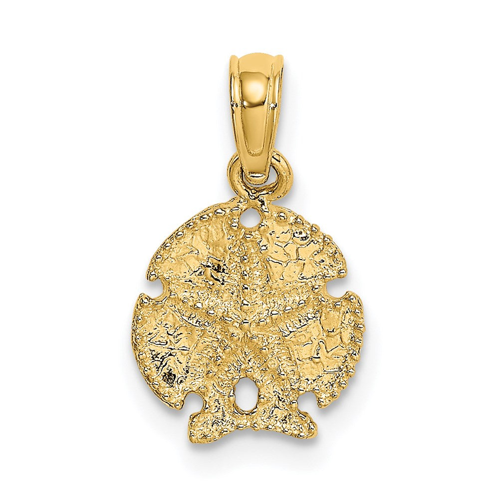 14K Starfish on Sand Dollar Pendant