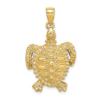 Load image into Gallery viewer, 14K Sea Turtle with Spiny Shell Charm
