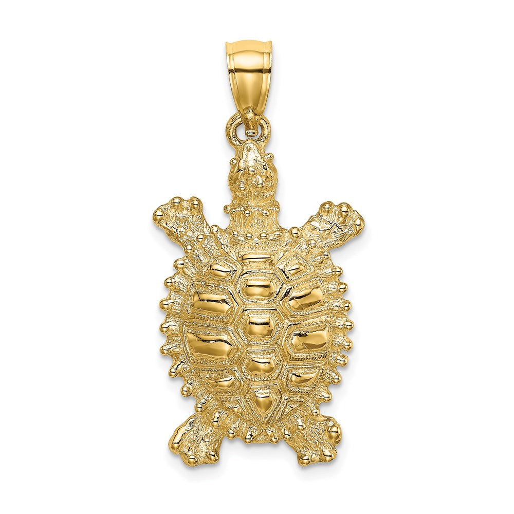 14K Land Turtle Charm