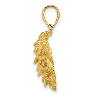 Load image into Gallery viewer, 14K Textured Oyster Shell Charm
