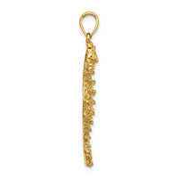 Load image into Gallery viewer, 14K Textured Seahorse Charm
