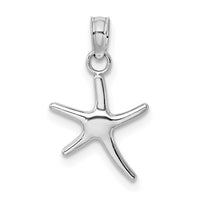 Load image into Gallery viewer, 14K White Gold Polished Mini Dancing Starfish Charm
