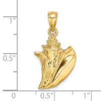 Load image into Gallery viewer, 14K 3-D Conch Shell Charm
